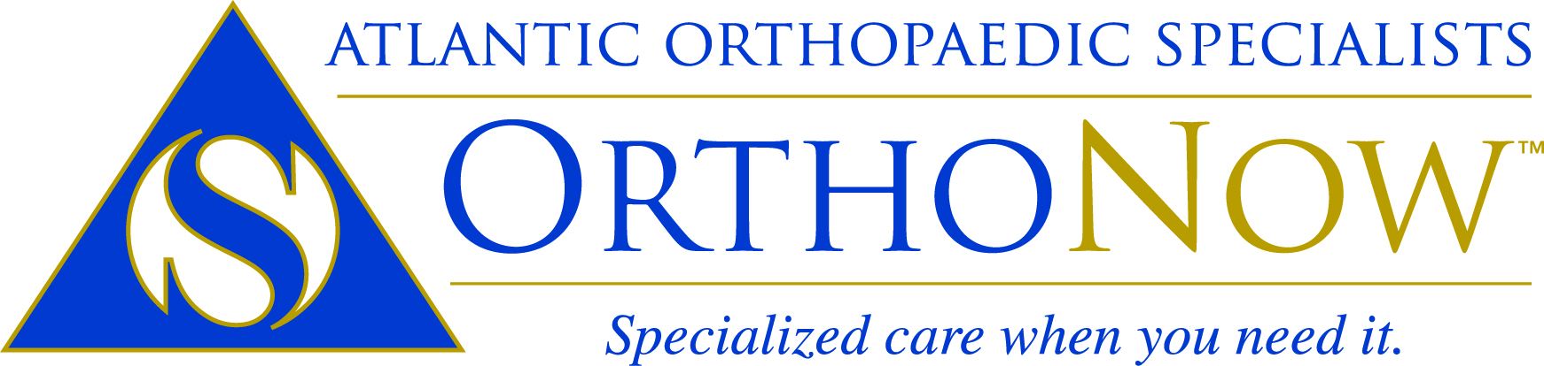 Atlantic Orthopaedic Specialists OrthoNow Logo - Atlantic Orthopaedic Specialists AOS OrthoNow Logo
