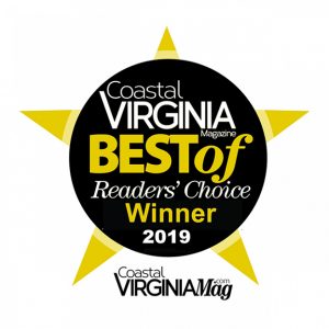 Coastal VIrginia Magazine Best of Readers' Choice Winner 2019