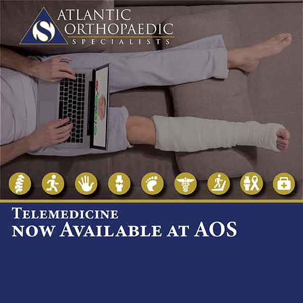 Telemedicine Available at Atlantic Orthopaedic Specialists