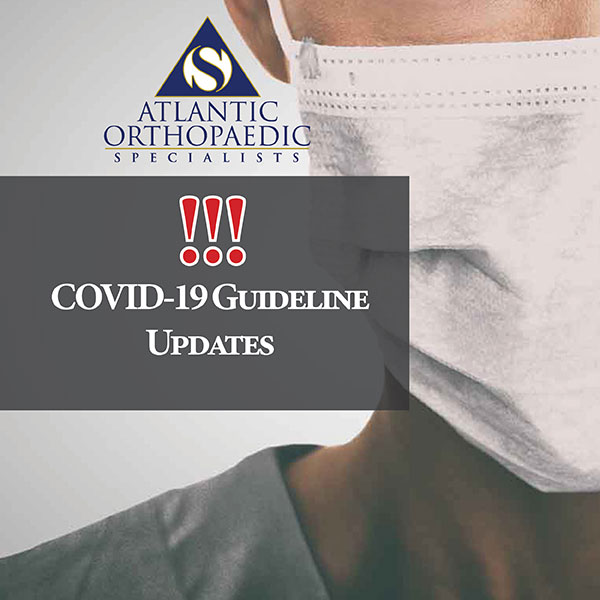 UPDATED: Coronavirus Policy at Atlantic Orthopaedic Specialists