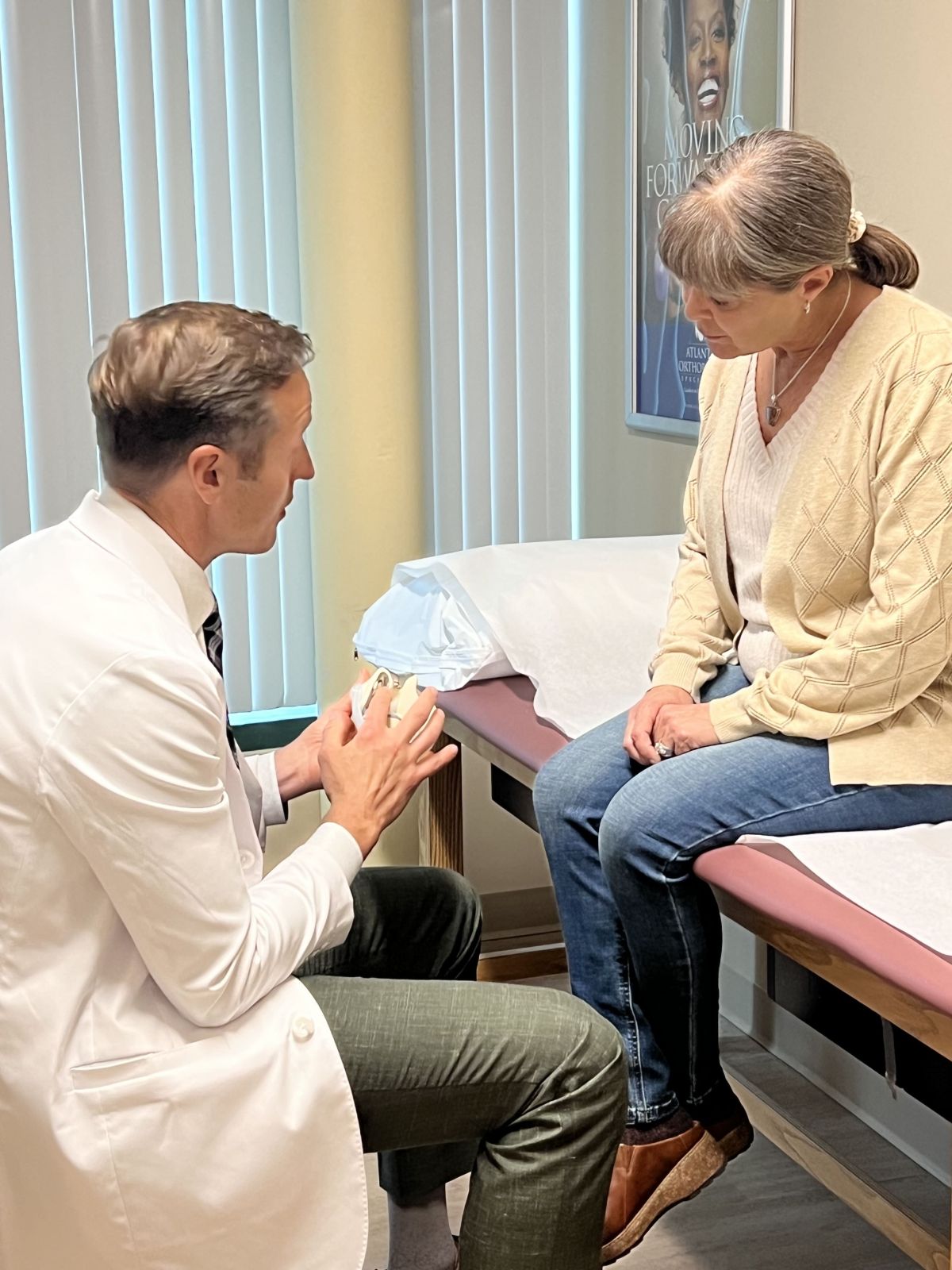 Dr Nabet with Patient