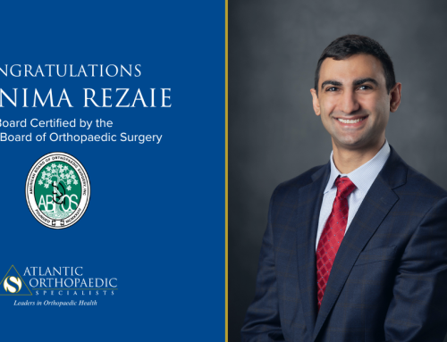 Dr. Nima Rezaie Achieves Board Certification by the American Board of Orthopaedic Surgery